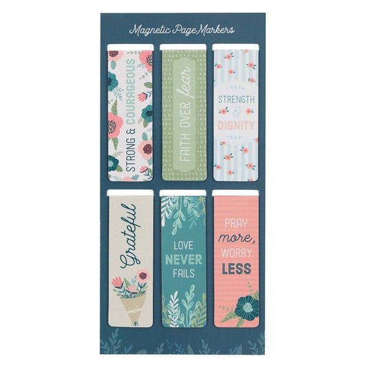 Magnetic Bookmark/Floral