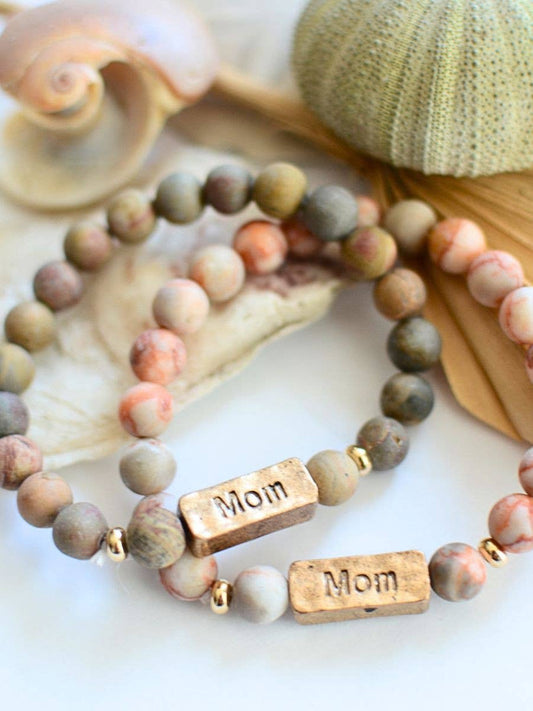 MOM Stone Stretch Bracelets