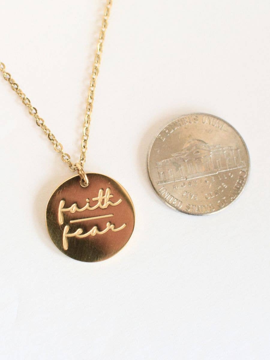 Faith Over Fear Necklace