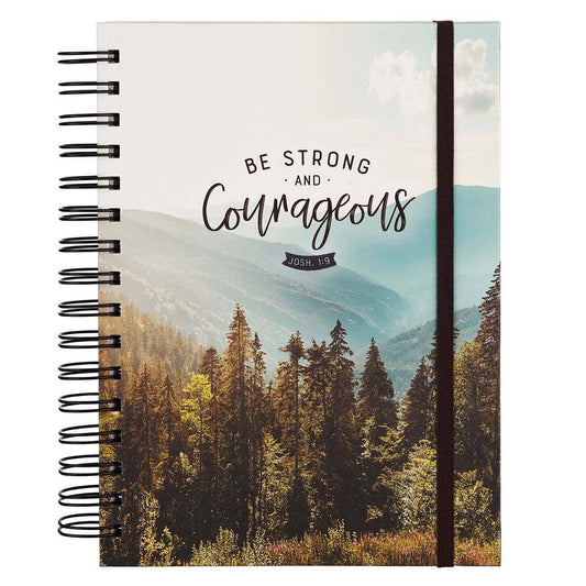 Be Strong & Courageous Wirebound Journal