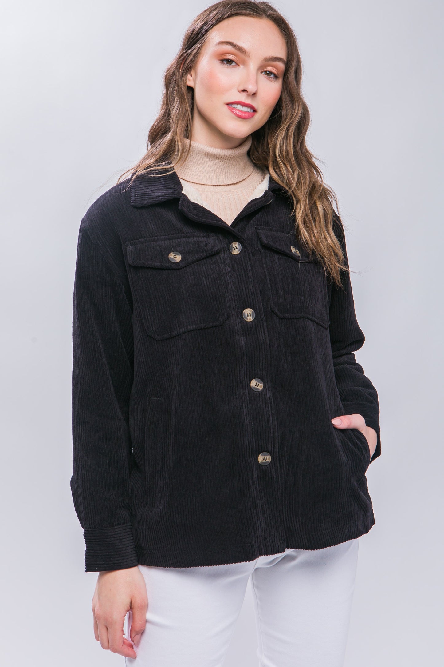 Corduroy Button Up Jacket