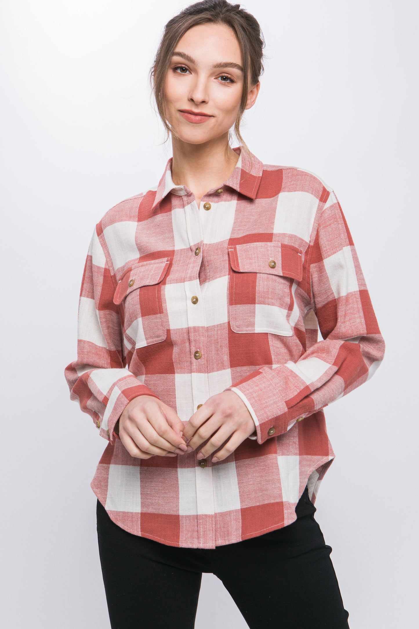 Lightweight Plaid Button Down