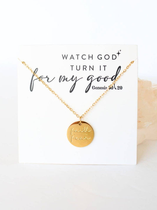 Faith Over Fear Necklace