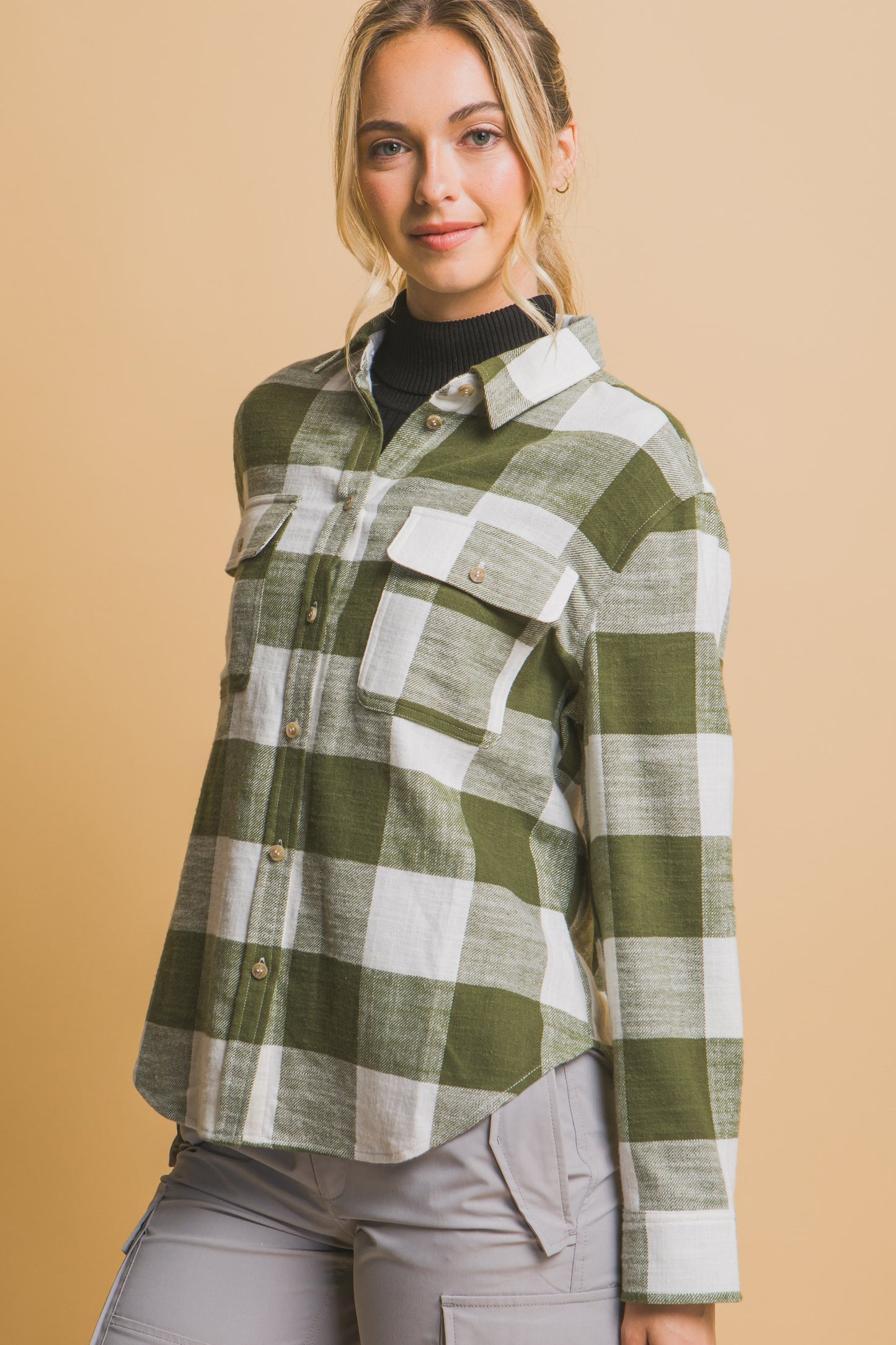 Lightweight Plaid Button Down