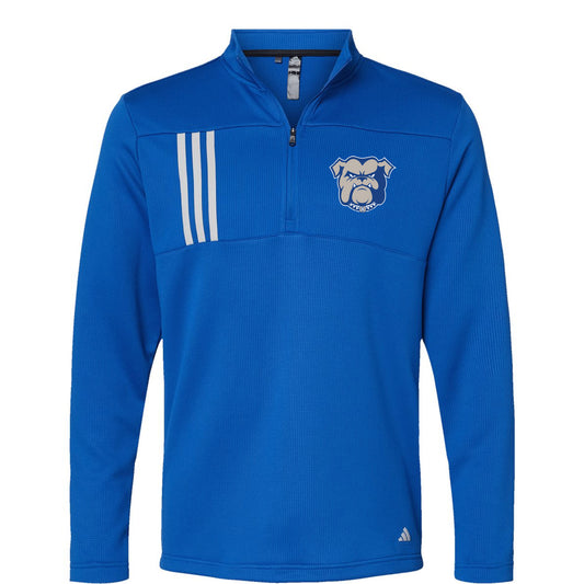 3-Stripes Double Knit Qtr Zip