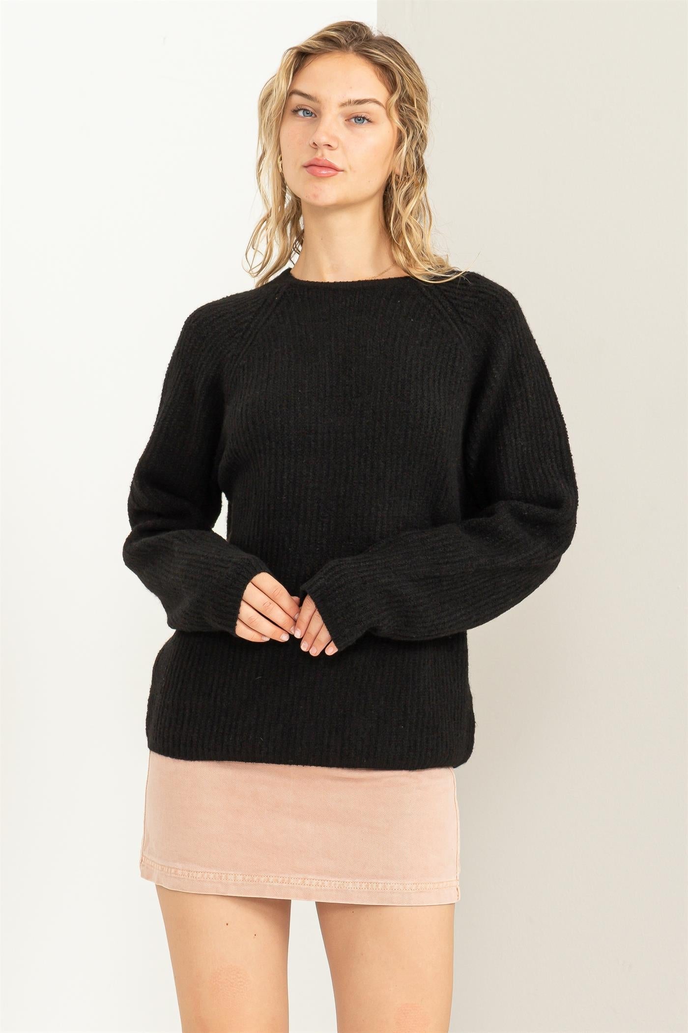 Ribbed Long Sleeve Sweater