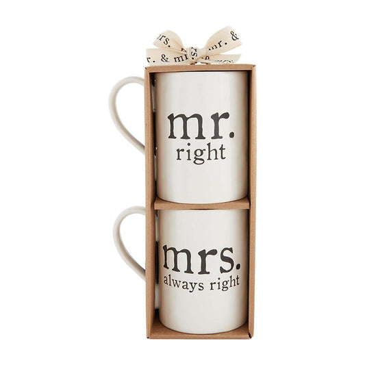 Mr. & Mrs. Right Mug Set