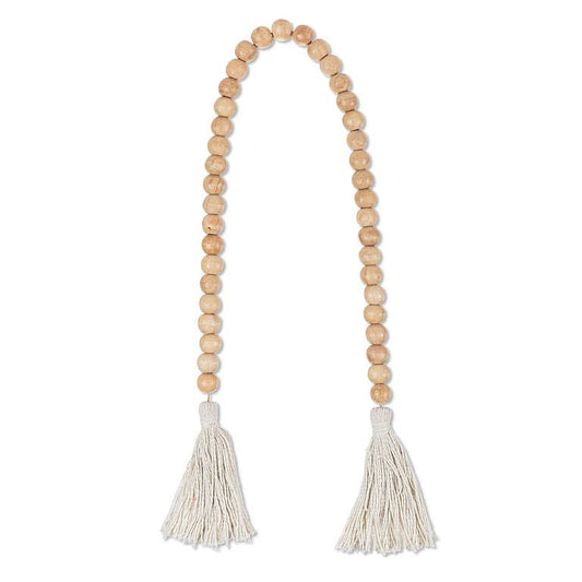 Fringe Beaded Cord-Ivory-30"