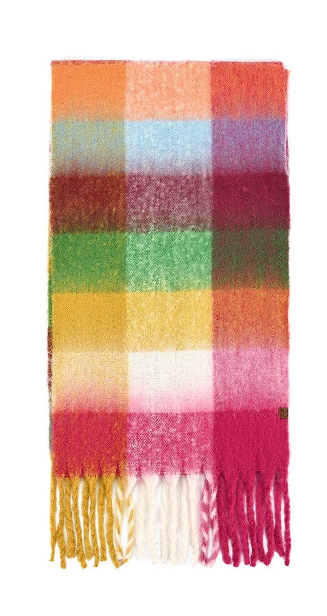 Multi Color Checkered C.C Scarf SFC0125