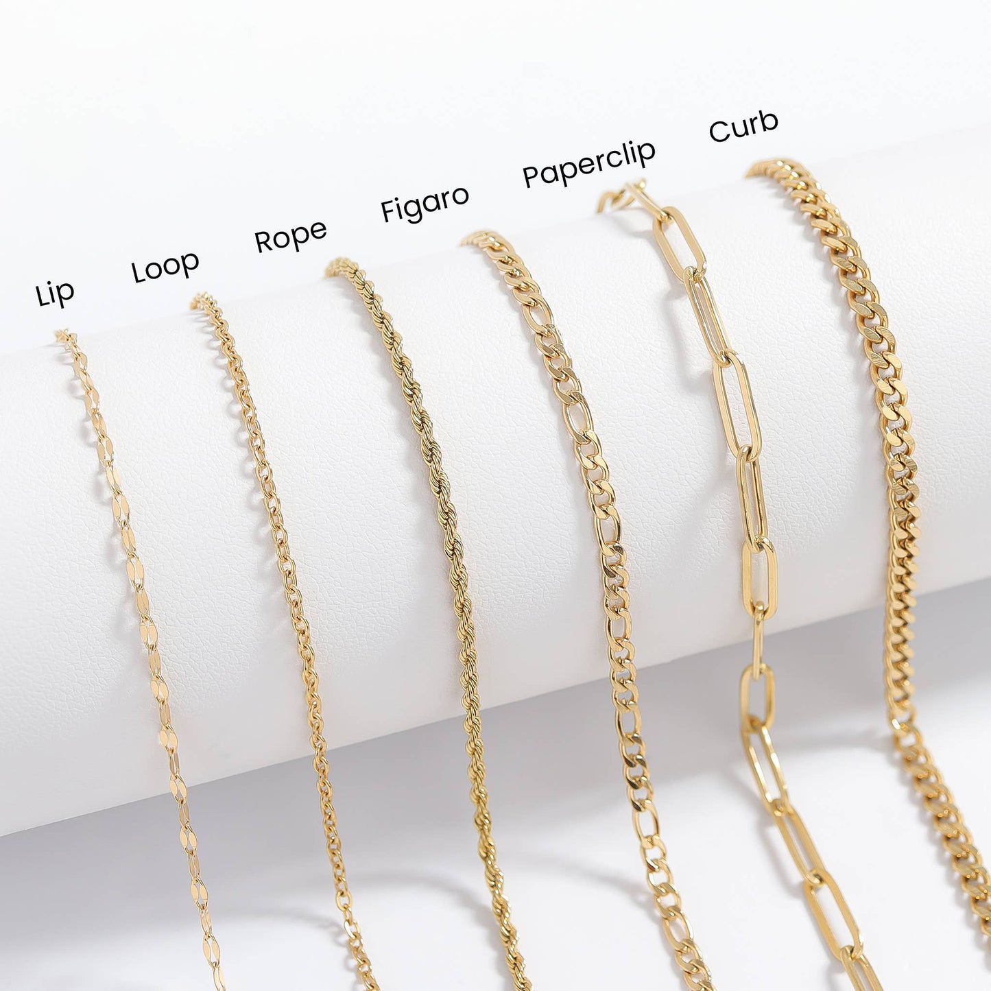 18K Gold Paperclip Chain Necklace