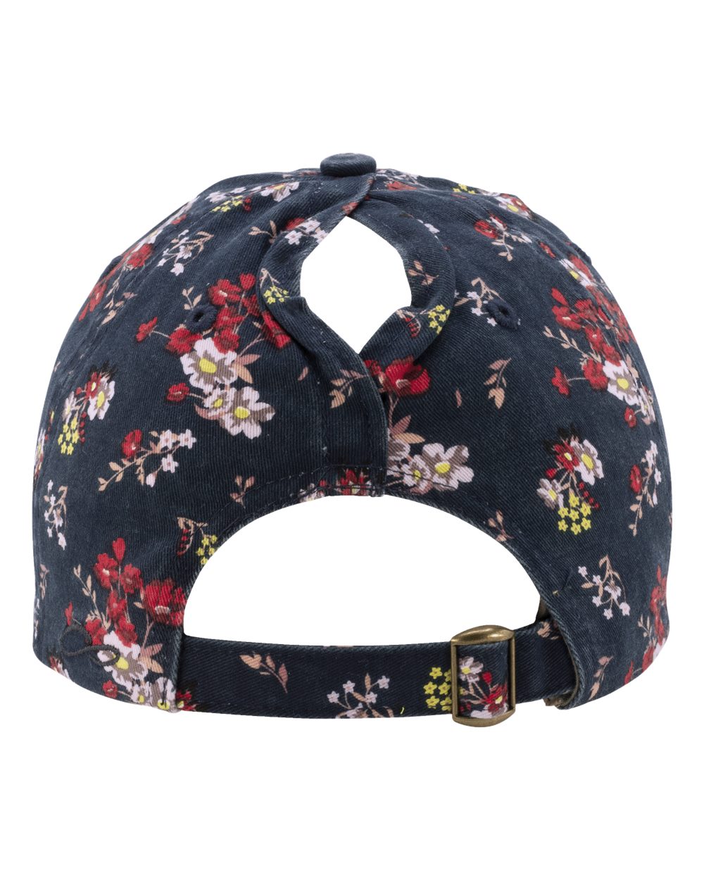 Floral Ponytail Cap